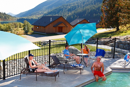 Relaxing in the Jacuzzi