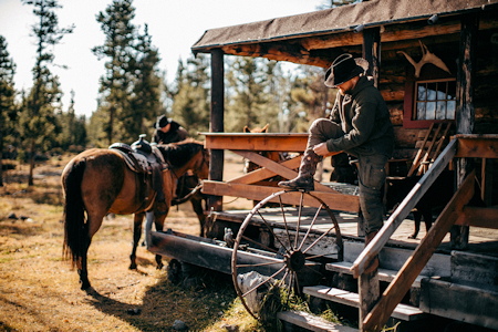 Preparing to ride