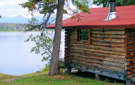 Lakefront Log Cabin
